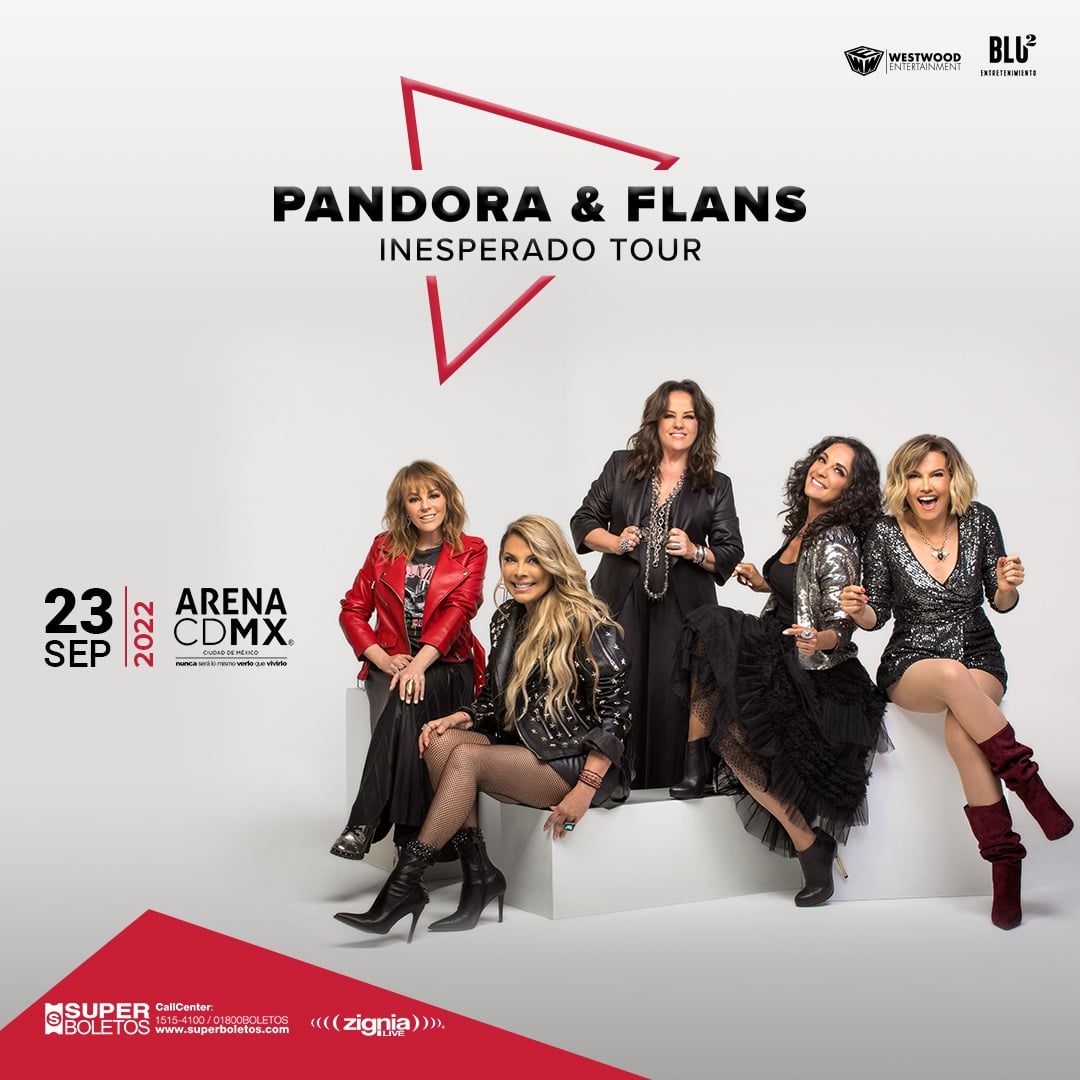 Flans y Pandora en Arena CDMX 2022